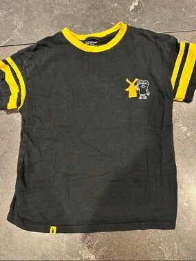 Dutch Bros Black and Yellow Short Sleeve Graphic Tee